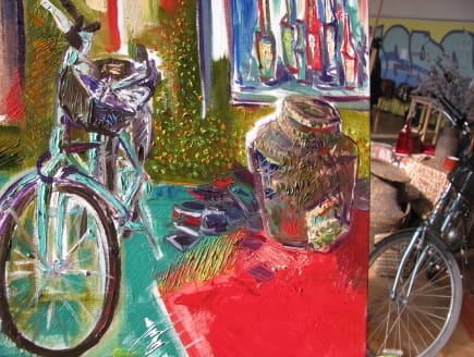 Rēzeknes Mākslas un dizaina vidusskolā skatāma mākslas vidusskolu jauniešu gleznu izstāde 