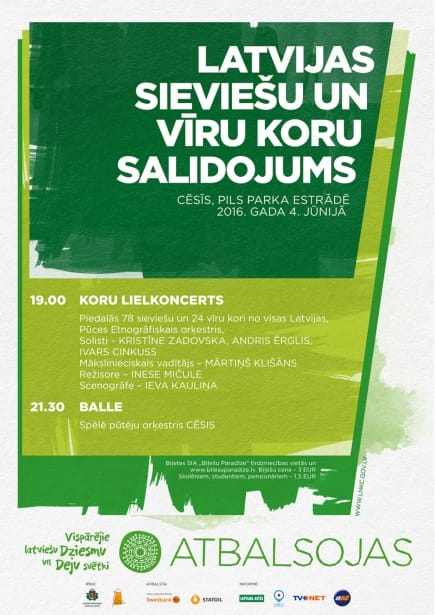 Cēsīs notiks Latvijas sieviešu un vīru koru salidojums