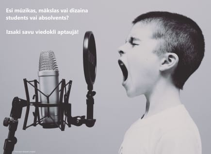 Aicinām mūzikas, mākslas, dizaina studentus un absolventus piedalīties aptaujā