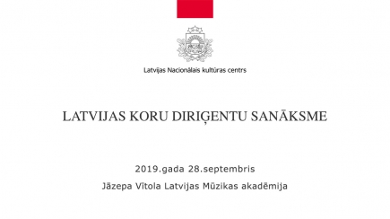 Latvijas koru diriģentu sanāksmes tiešraide tiešsaistē 