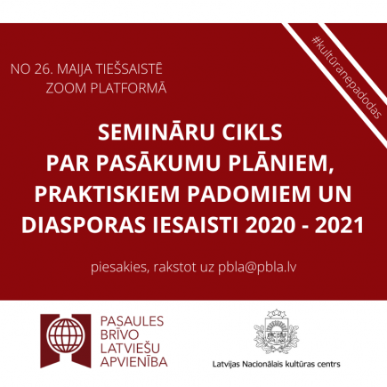 2020. un 2021. gadā notiks semināru un sarunu cikls par aktuāliem kultūras un diasporas politikas jautājumiem