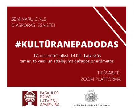 Ciklā #Kultūranepadodas īsi pirms Ziemassvētkiem - Dainas Kraukles seminārs par latviskajām rakstu zīmēm