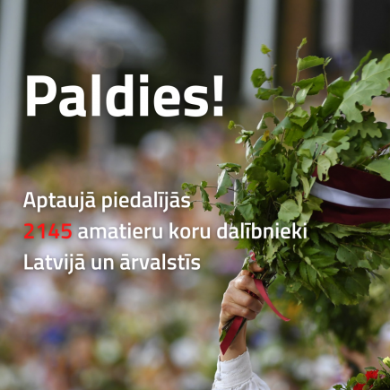 Noslēgusies amatieru koru aptauja par nākamo Dziesmu un deju svētku Noslēguma koncerta repertuāru