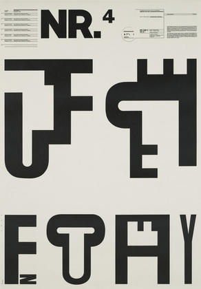 Volfgangs Veignarts (Wolfgang Weingart). Typographic Process, Nr 4. 1971.