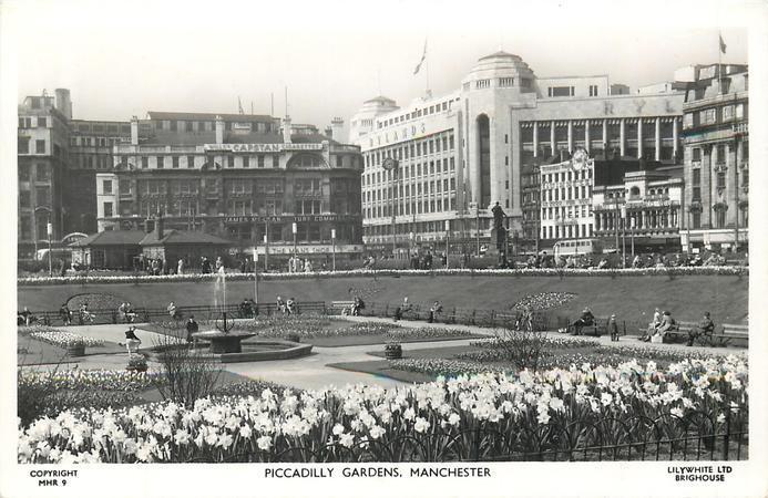 Pikadilli dārzi. Mančestera. Lielbritānija. 1949